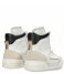 Shabbies  Sneaker Midtop Multi Mix Materials White gold